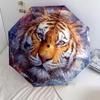 Animal  pattern, automatic folding umbrella, portable and foldable design, 8 ribs, a Christmas or birthday gift.