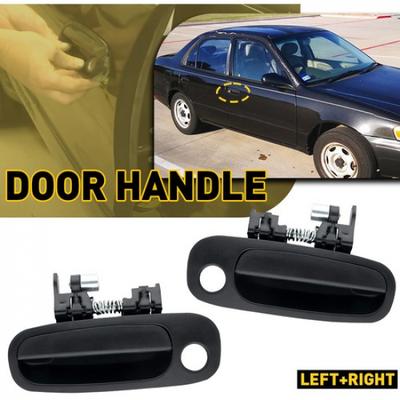 2*Outside Front For Toyota 98-02 Left Black Exterior Right Handle Door