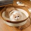 Cats Play Basket Bed Stylish Nest for Small Puppy Kittens Cartoon Kittens Mat Pet Bed Scratch Resistant for Household