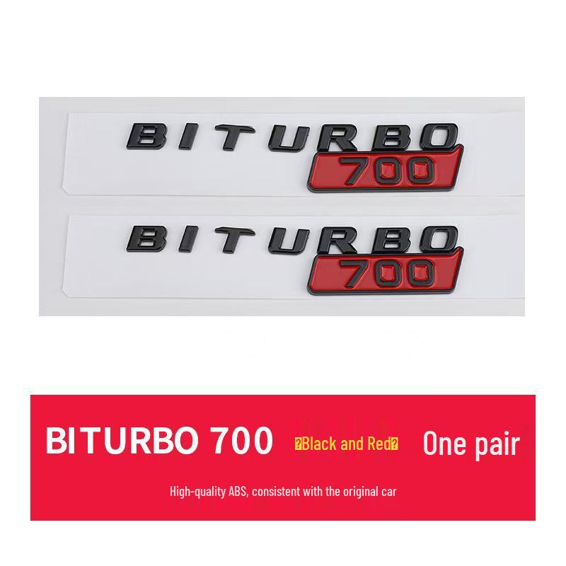 Brabus BITURBO Fender Emblem: Suitable for Mercedes 800, 700, 900 Models