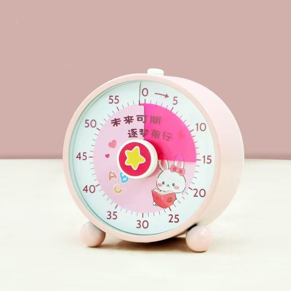 60-Minutes Countdown Timer Visualization Kitchen Cooking Timer Cartoon Visual Timer Student