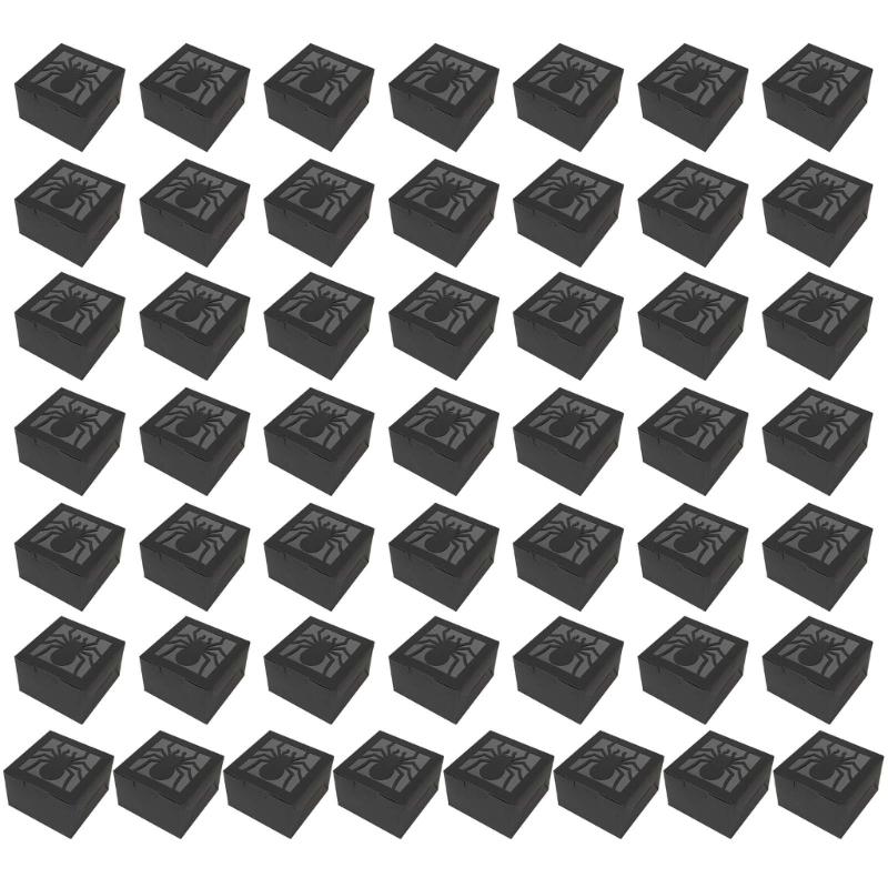 50pcs Halloween Candy Boxes Multifunction Organization Box Supplies for Wedding Birthday Holiday Gift Ornament