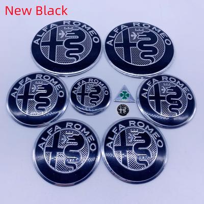 1set 9pcs for 156 159 166 149 GT CAR Logo 74mm Hood Trunk Wheel Center Cap Emblem Brera Spider Giulietta Stelvio
