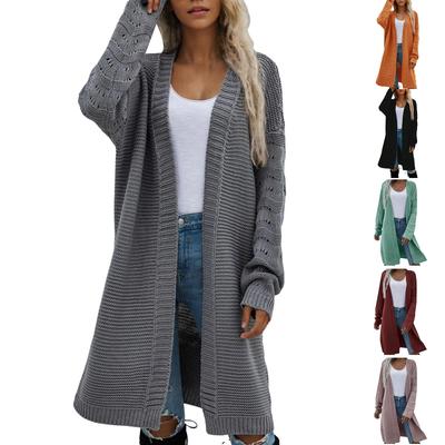 Women's Fashion Casual Open Front Long Sleeve Chunky Knit Cardigans Sweaters Outerwear Coats