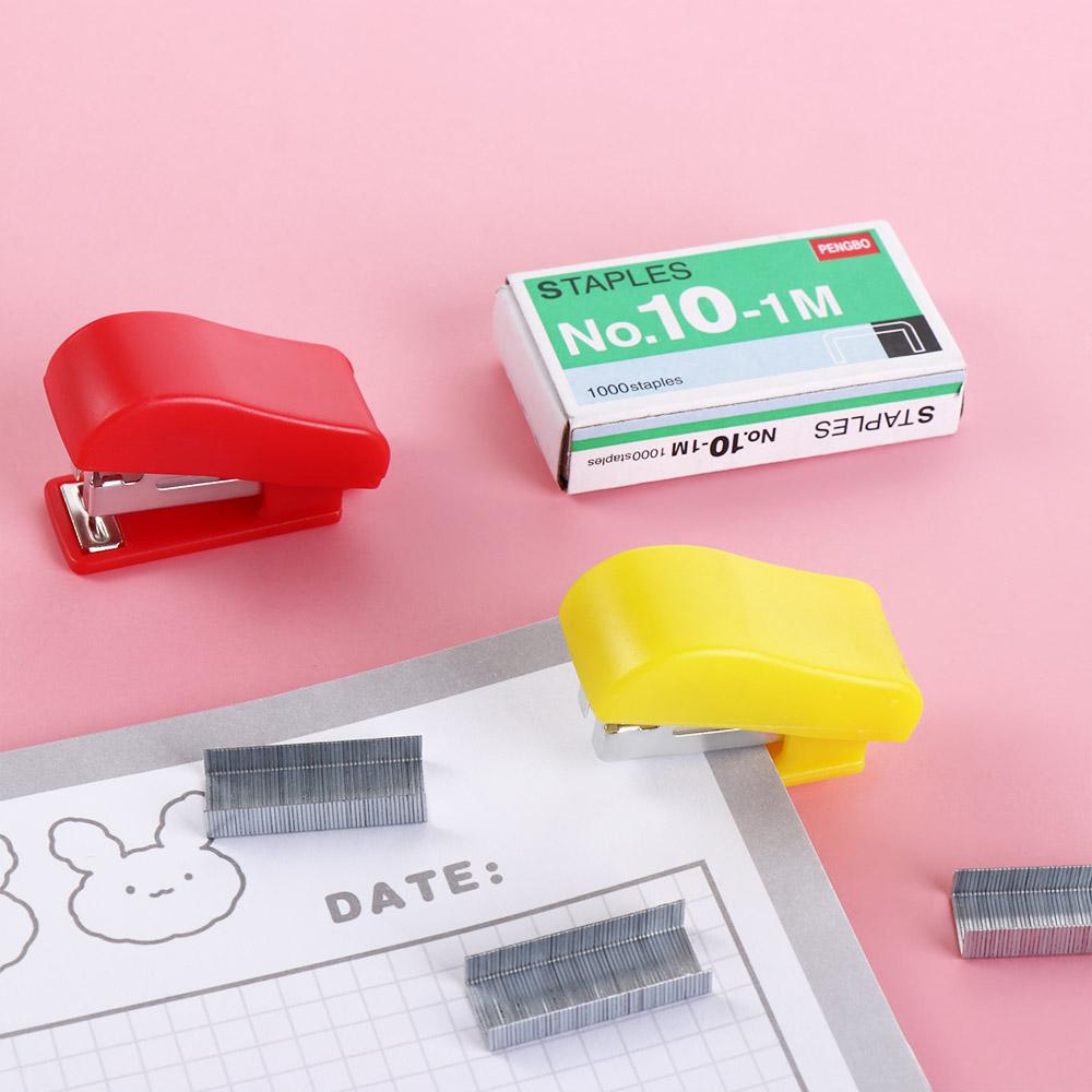 Paper Binding Bookbinding Machine Small Paper Stapling Tools Mini Labor-Saving Stapler Set Office