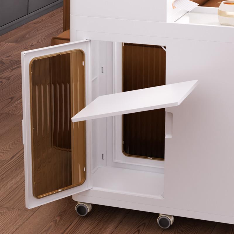 Bathroom Storage Cabinet Multifunctional Hidden Storage Cabinet Modern Design Cart for Bathroom or Living Room for Jewelry Use