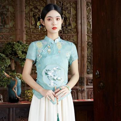 Suche Agenten für chinesische Retro-Cheongsam-Oberteile aus Seide und Leinen für Damen