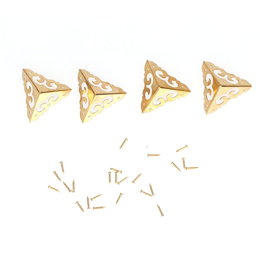 4pcs Triangle Box Corner Protector With Screws Edge Guard Decorative Corner Guard  Home Supplies