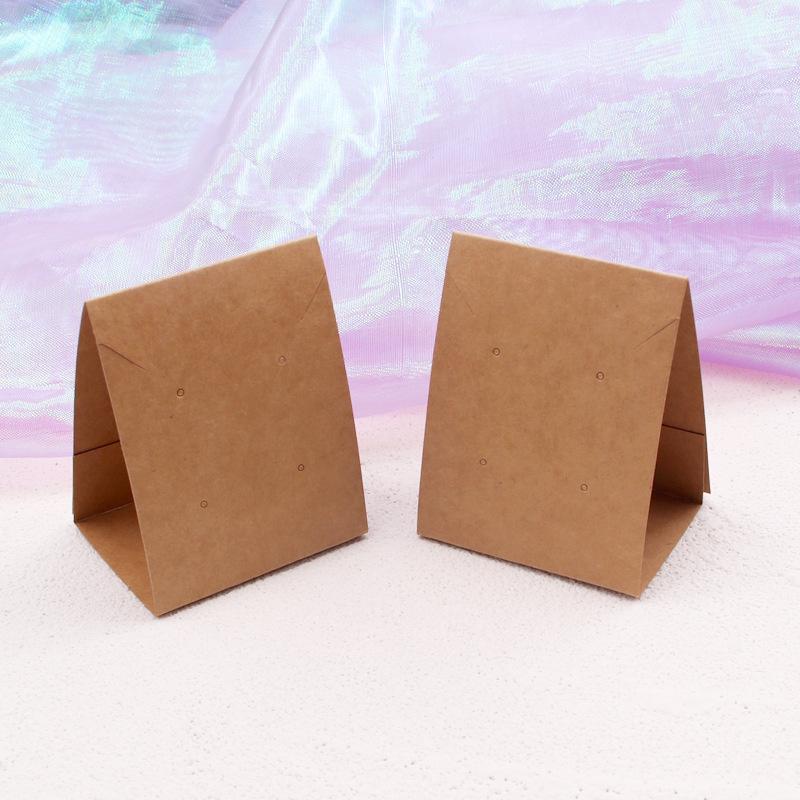 20pcs/lot Foldable Stud Earring Display Cards Cardboard Holders Earrings Organizers Hang Tag For Diy Making Jewelry Packaging