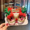 Christmas Glasses Frame Santa Claus Christmas Tree Elk Merry Christmas Glasses Props Christmas Decorations Party Decorations