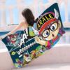 Dr S-Slump A-Arale-Chan Beach Towel Colorful Bath Towels For Girl Microfiber Quick Dry Custom Sand Free Beach Yoga Spa Gym Pool
