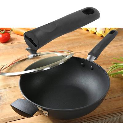 Long Wok Handle Heat Resistant Easy To Install Removable Non Slip Pot Cookware Pan for
