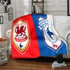 Football Club Cardiff Flannel Blanket, Soft Polyester, Modern Design, All-Season for Camping, Travel, Gifts for holidays or birthdays