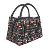 Classic TV Show Central Perk Friends Insulated Lunch Bag Women Reusable Thermal Oxford Bento Tote Bags for Work Travel Picnic