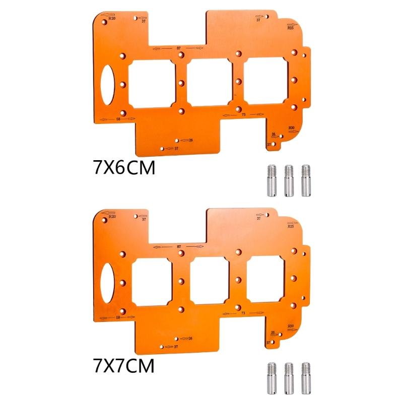 Accuracy Woodworking Template with Adjustable Designs for Accurate Hole Cutting In Furniture and Craft Projects