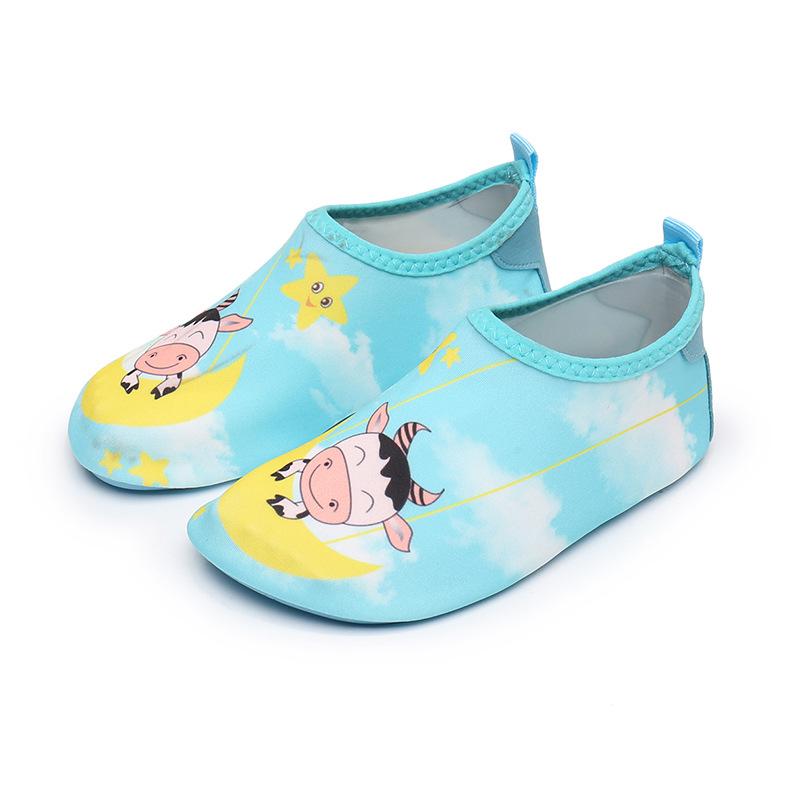 Kinderen Jongens en Meisjes Waterschoenen Patroondruk Sneldrogend Antislip Ademend Aqua Sokken Peuter Kinderen Zwemwaterschoenen voor Strand Zwembad