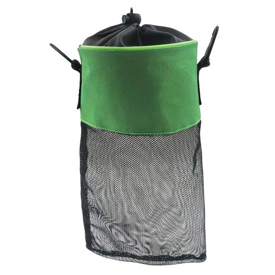 Mesh Clothespin Bag Holder with Drawstring Closure Breathable Moisture Resistance Large-Capacity Clothespin Storage Organizer