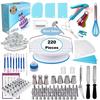 Silicone Pastry Bag Tips Kitchen DIY Cake Icing Piping Cream Decorate Tool Reusable Pastry Bag+Stainless Nozzle