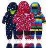 Outdoor Windproof Soft Shell Children's Jump Suit Boys and Girls Jumpsuit Romper Fleece-lined Heattech Waterproof Export