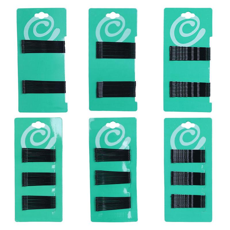 Crown Card Black Steel Clip Girls' Small Hair Clip Bangs Hair Clip Straight Clip Hair Accessory