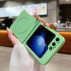 Magnetic Silicone Soft Phone Case for Samsung Galaxy Z Flip 6 5 4 3 Flip6 Flip5 Flip4 Flip3 5G Protective Shockproof Cover
