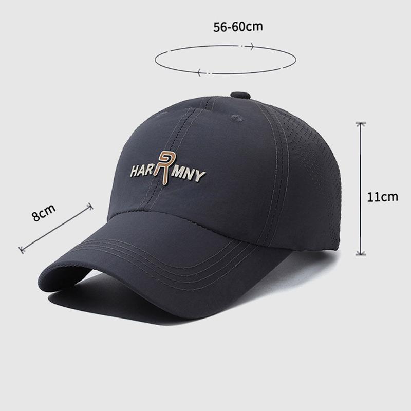 Frühling Sommer Leichtes Bergsteigen Herren Mesh Schnelltrocknende Kappe Damen Buchstaben Atmungsaktiv Dünn Laufen Sonnenschutz Baseballkappe