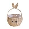 Handcrafted Rattan-Style Basket: Multi-Purpose for Storage, Fruit, Flowers, Souvenirs, or Outdoor Use