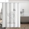 Bathroom Thickened Waterproof Curtain Mildew Proof Shower Curtain Shower Partition Curtain Shower Curtain Bathroom Curtain Free Perforation