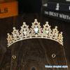 Hochzeit Haar Tiara Kristall Braut Tiara Krone Silber Farbe Diadem Schleier Tiaras Hochzeit Haarschmuck Kopfschmuck Kopfschmuck