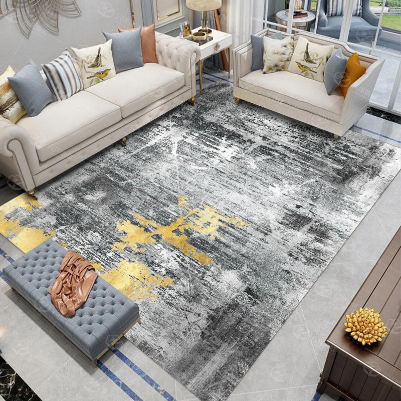 Moderne minimalistische Teppiche für Schlafzimmer, großer Bereich, Wohnzimmerdekoration, abstrakter Teppich, Heim-Rutschmatte, leichter Luxus-Lounge-Teppich