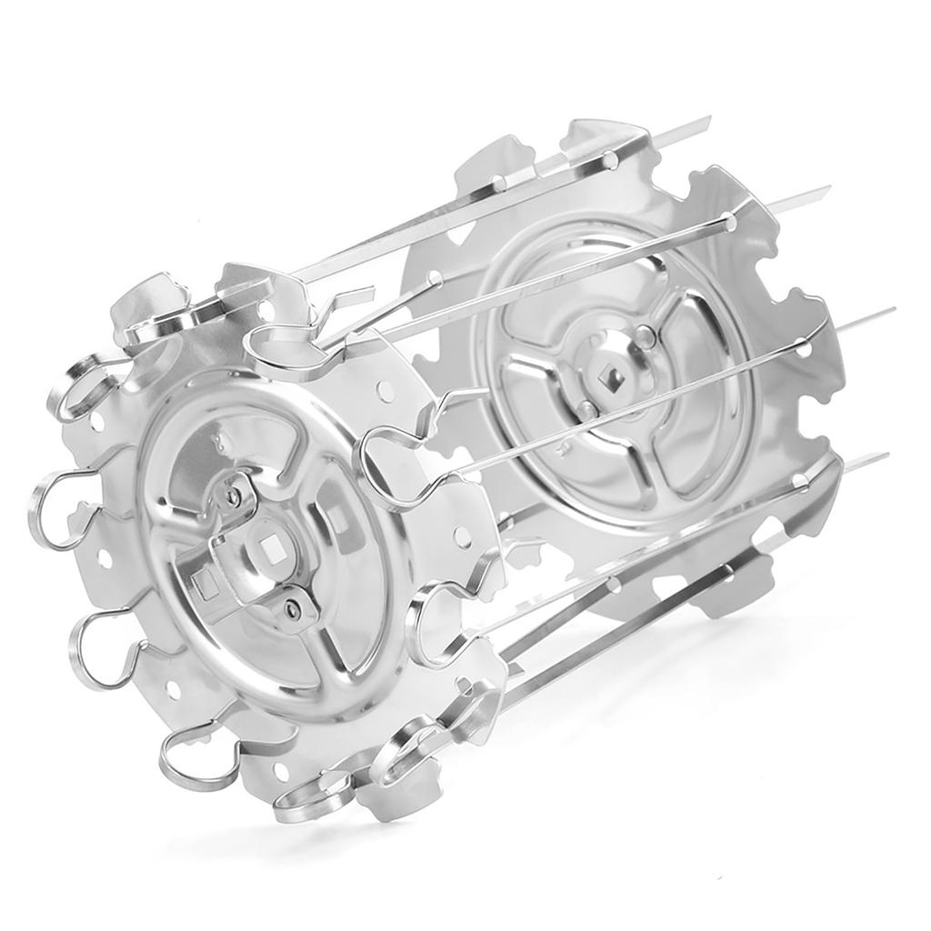 Stainless Steel Roaster Electric Oven Barbecue Skewers Needle Cage Set BBQ Grill Accessory