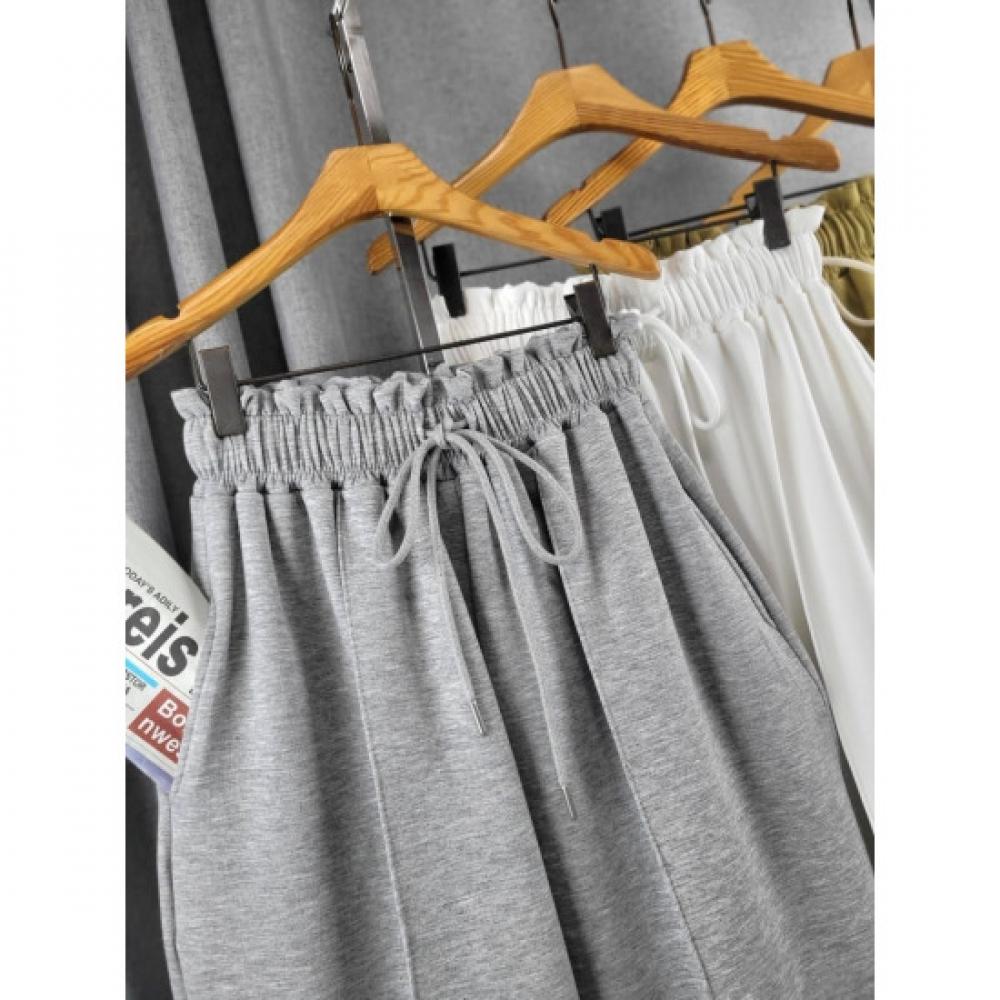 C S In The Room Koda Cut pIn tuCk StrIng Frill bandIng Wide pantS 4 ColorS