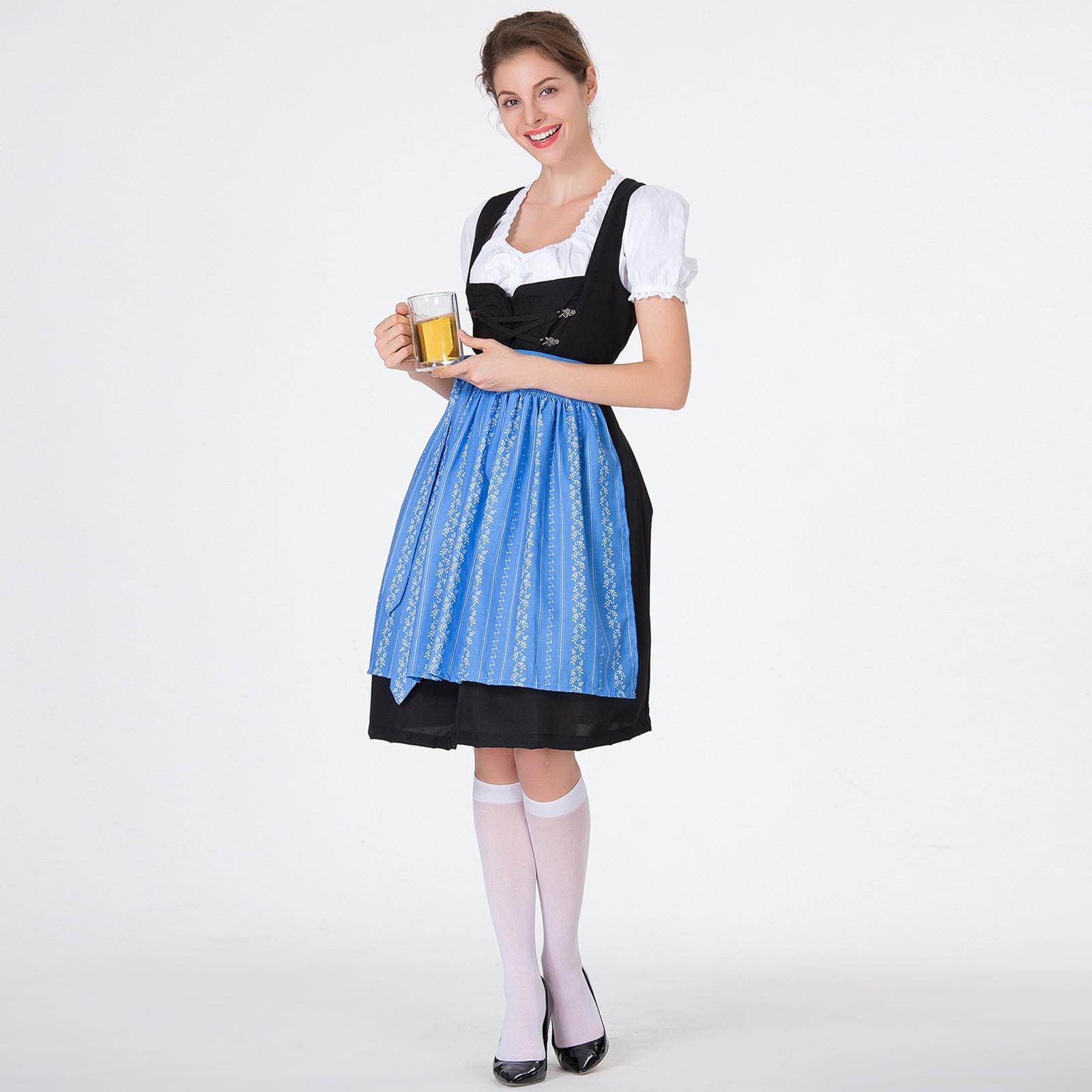 

Women s Oktoberfest Embroidered Dress Costume M синій
