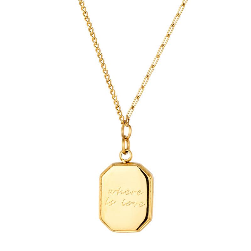 

Подвеска в виде шоколадного кубика сахара для женщин, универсальная, многослойная, квадратная, на ключицу