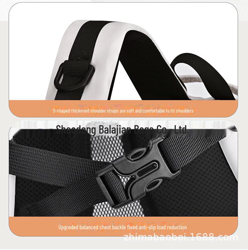 Sesame Baby Junior and Senior High School Students Large-Capacity Stylish Simple Backpack: Lightweight, Versatile, and Ideal for Commuting.