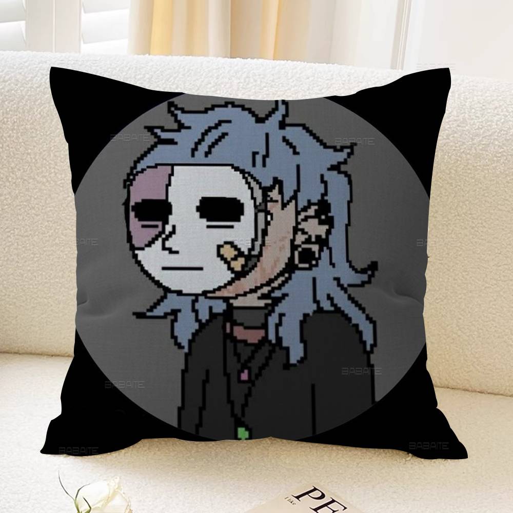 Sally Face Maple Design Cushion Cover Happy Autumn Harvest decor Holiday Decorati Pillow Cover