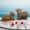 Decor Desktop Resin  Bull Statue Ornament Holiday Decoration