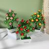 Lemon Apple Simulated Peach Orange Pomegranate Tree Artificial Plant Potted