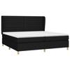 VidaXL Slat Bed Base with Mattress, Upholstered Bed with Headboard, Double Bed, Adult Bedroom Bed, Modern, 3128631