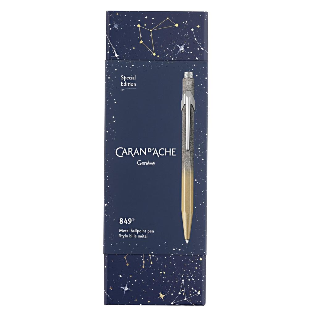 Caran d'Ache Ballpoint Pen, Oil-Based, 849, Christmas 2024, Gold, NFCC0849-224, Limited Edition, Officially Imported
