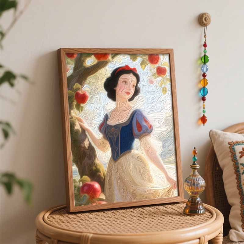 Disney oil painting kit Snow White painting art home bedroom wall decoration handmade diy gift