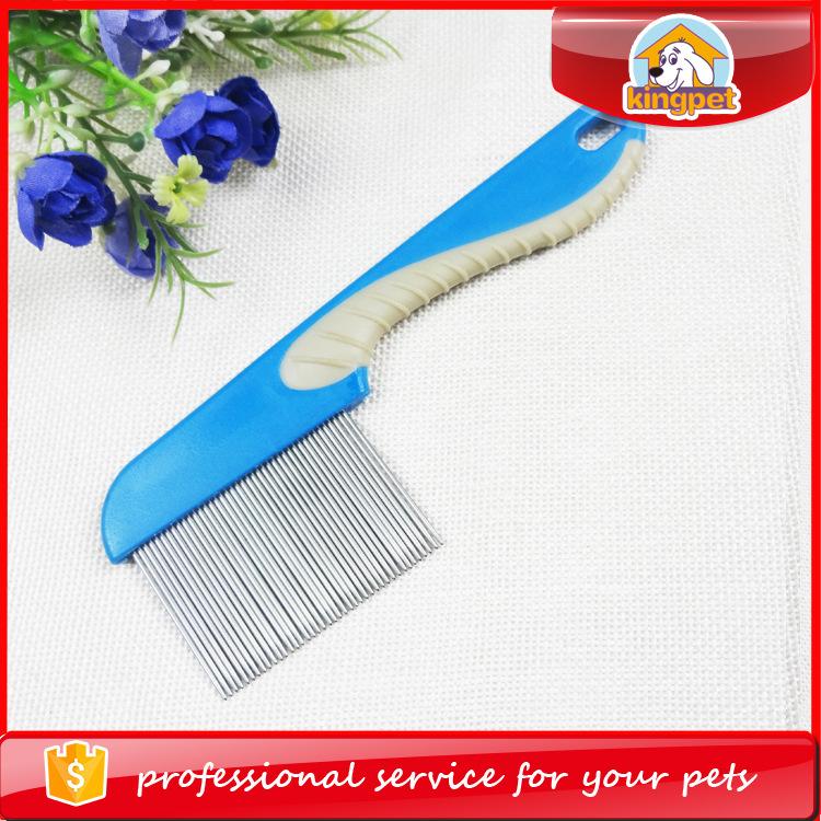 Stainless Steel Pet Dog Cat Anti Lice Fea Grooming Combs Tear Stain Removal Comb with Rounded Teeth