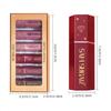 Mermaid Lipstick Shimmer & Pearlescent Finishes Lipstick Red Tones Long-Lasting Matte Finish Lip Gloss, Perfect Christmas Gift