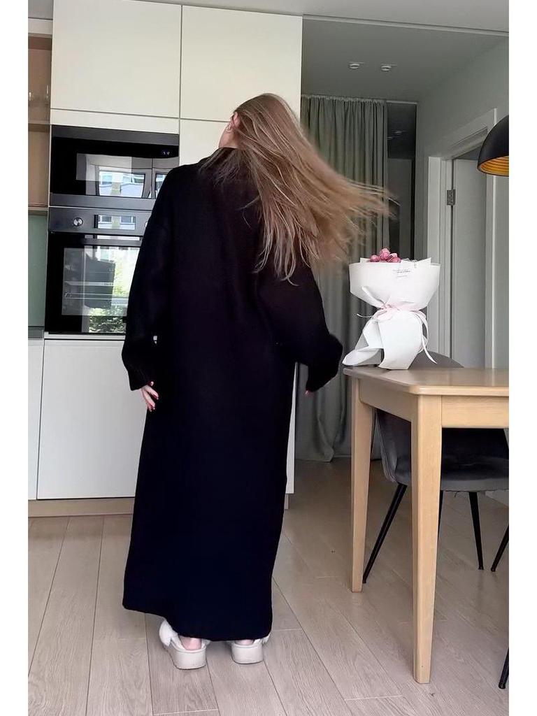 2024 Autumn/Winter Women's Knit Sweater: Long Sleeve, Loose, Comfortable Casual Cardigan