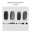 Nissan Teana/X-Trail/Qashqai/Tiida Key Case: Suede, Full Coverage, Tanlu Buckle