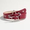 Grommet Waist Belt Punk Star Charm Skinny Chain for Cowboy Grunge Buckle Modern Waistband Waist Chain Studded Belt