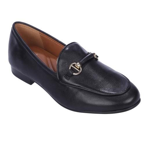 Dune London Womens/Ladies Grandeur Leather Wide Loafers