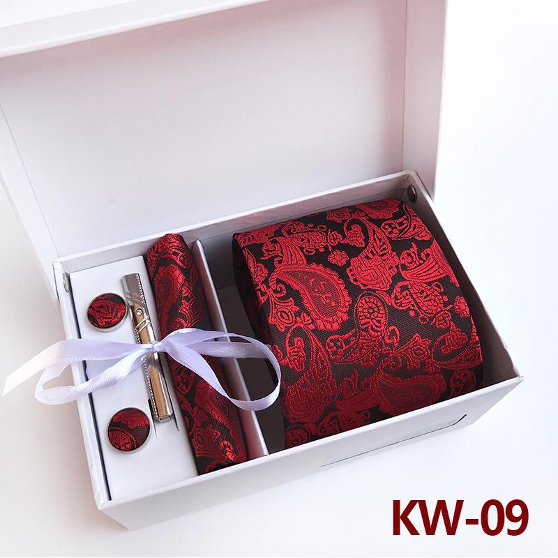 Herren-Krawatten-Geschenkbox 6-teiliges Set Gruppenkrawatte Business-Kleidung Geschenk-Krawatte