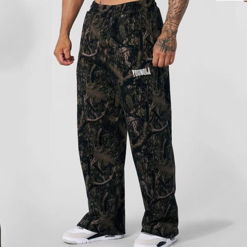 Men's Sweatpants High Street Vintage Hip Hop Print Quick Dry Jogger Pants