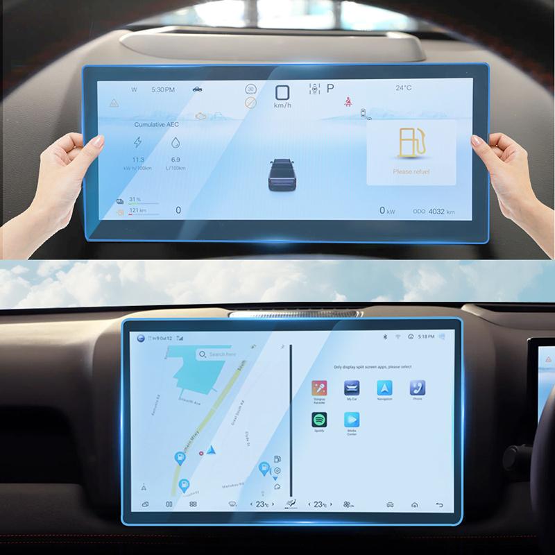 For BYD Shark 6 Central Control Instrument Screen HD Film Protection Tempered Glass Screen Protector Console Car Accessories
